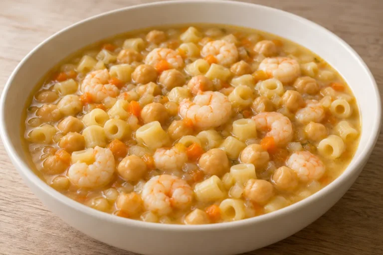 Zuppa di Gamberi e Ceci