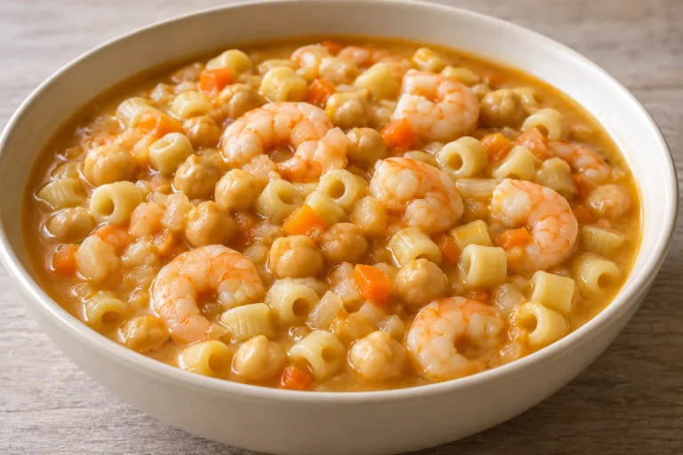 Zuppa di Gamberi e Ceci