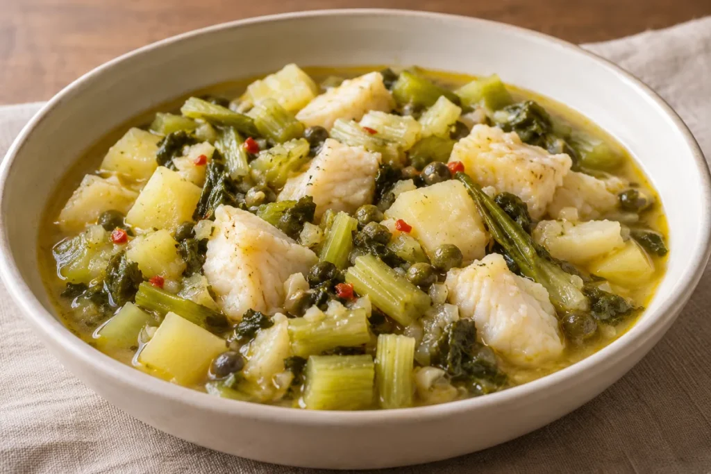 Zuppa di Sedani e Baccalà